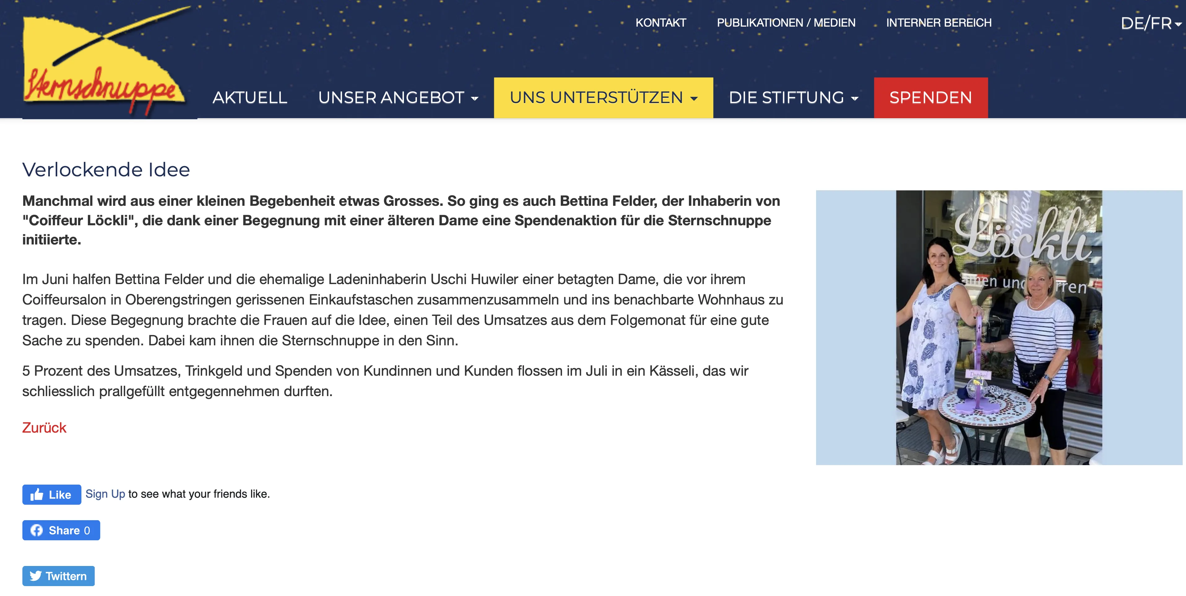 Verlockende Idee. Manchmal wird aus einer kleinen Begebenheit etwas Grosses.